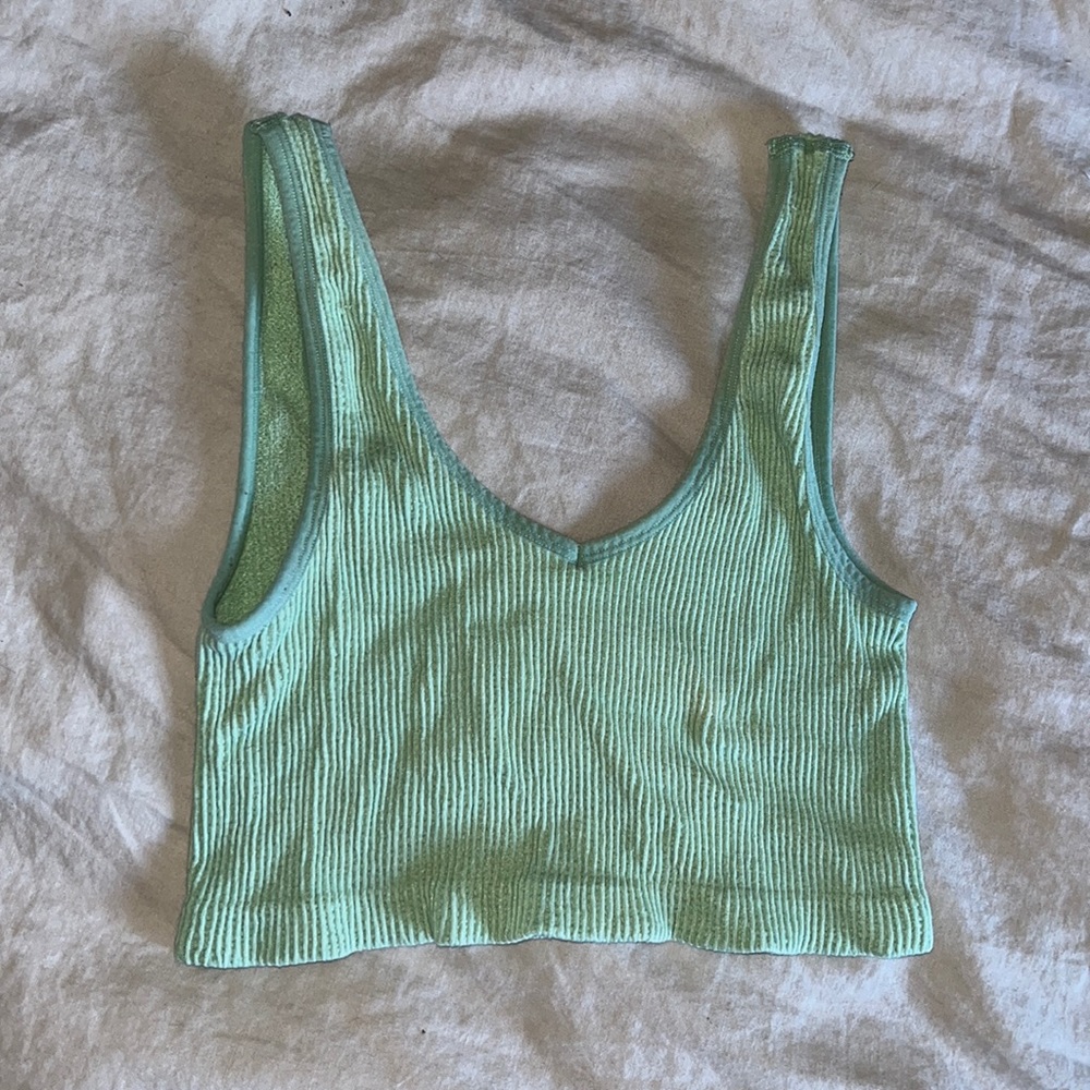 Pale green tiny top!